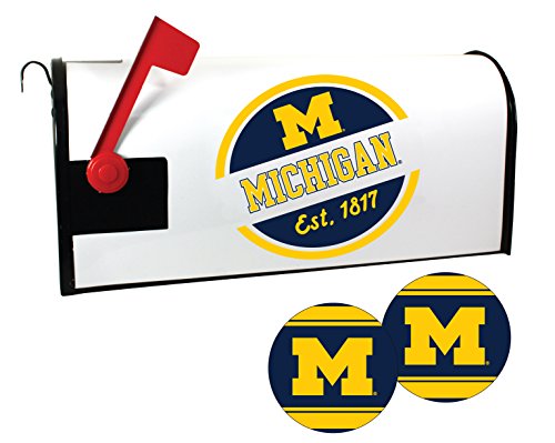 Michigan Wolverines NCAA Officially Licensed Mailbox Cover & Sticker Set