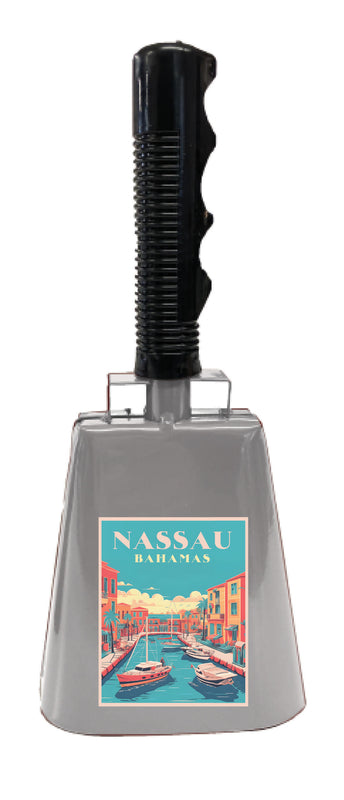 Nassau the Bahamas Design B Souvenir Destination Cowbell
