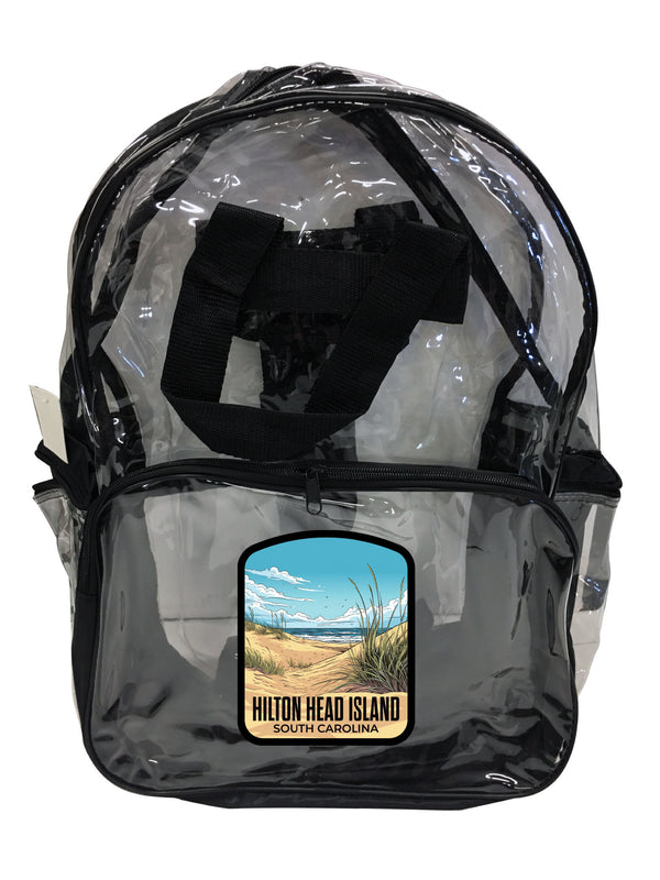 Hilton Head Island Design A Souvenir Clear View Backpack