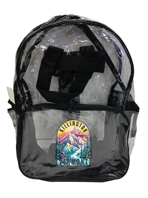 Killington Vermont Design B Souvenir Clear View Backpack
