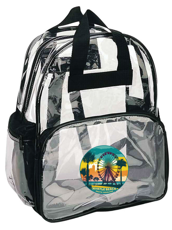 Myrtle Beach South Carolina Souvenir Clear View Backpack