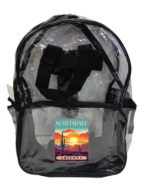Scottsdale Arizona Design C Souvenir Clear View Backpack