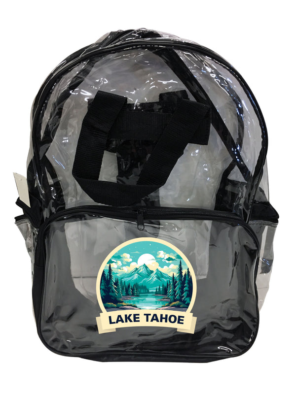 Lake Tahoe California Design A Souvenir Clear View Backpack
