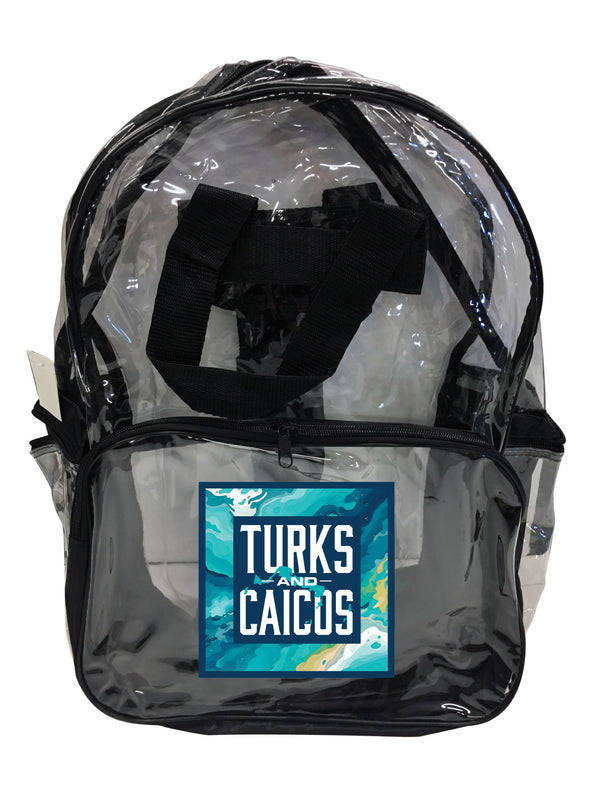 Turks And Caicos Design B Souvenir Clear View Backpack