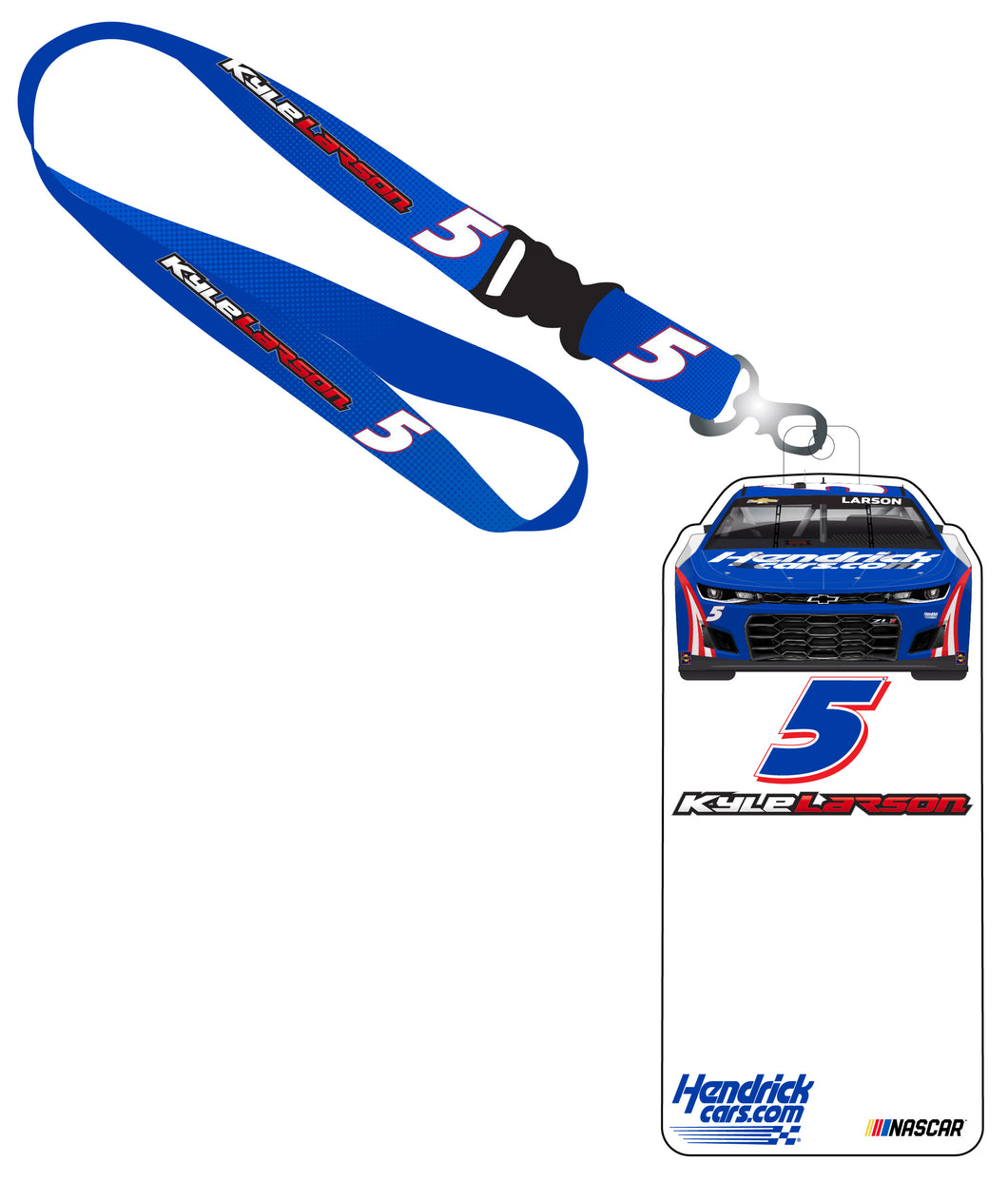 R and R Imports Kyle Larson #5 Nascar Credential Holder with Lanyard New for 2022