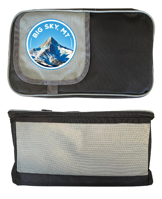 Big Sky Montana Snowy Mountain Design Souvenir Cooler 9 pack