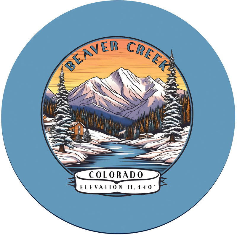 Beaver Creek Colorado A Souvenir Memories Round Durable Vinyl Decal Sticker