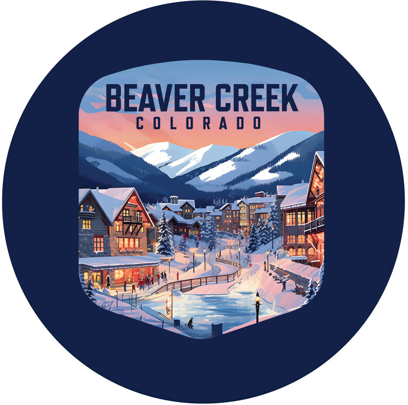 Beaver Creek Colorado C Souvenir Memories Round Durable Vinyl Decal Sticker