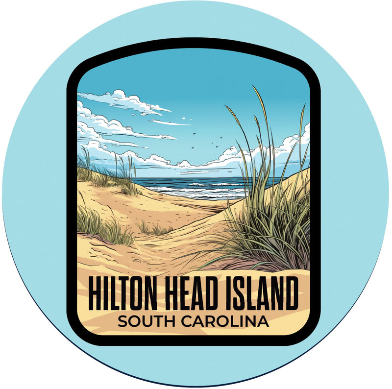 Hilton Head Island Design A Souvenir Coaster Paper 4 Pack