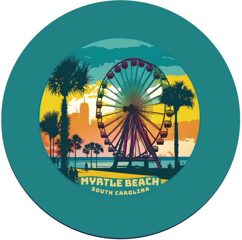 Myrtle Beach South Carolina Souvenir Coaster Paper