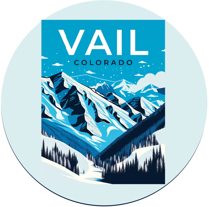 Vail Colorado Souvenir Coaster Paper