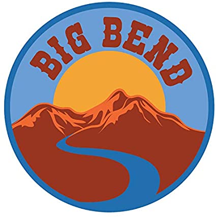 Big Bend National Park Texas 4" Inch Round Decal