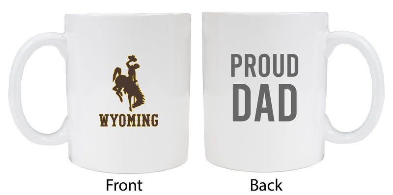 University of Wyoming Proud Dad Ceramic Coffee Mug - White