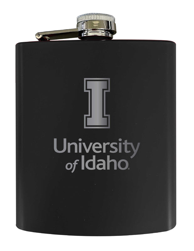 Idaho Vandals Stainless Steel Etched Flask 7 oz - Officially Licensed, Choose Your Color, Matte Finish