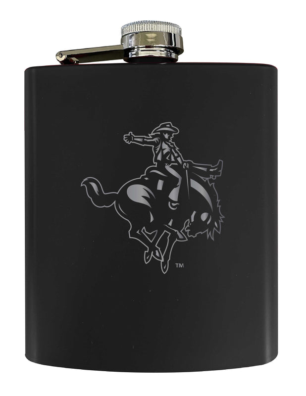 Northwestern Oklahoma State University Stainless Steel Etched Flask 7 oz - Officially Licensed, Choose Your Color, Matte Finish