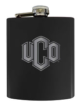 Load image into Gallery viewer, University of Central Oklahoma Bronchos Stainless Steel Etched Flask 7 oz - Officially Licensed, Choose Your Color, Matte Finish

