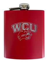 Load image into Gallery viewer, Western Carolina University Stainless Steel Etched Flask 7 oz - Officially Licensed, Choose Your Color, Matte Finish

