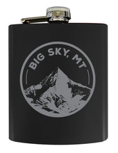 Load image into Gallery viewer, Big Sky Montana Souvenir 7 oz Engraved Steel Flask Matte Finish
