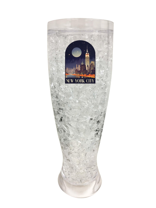 New York City C Souvenir 16oz Broken Glass Frosty Mug