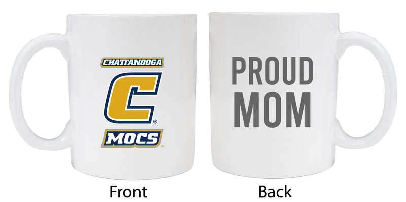 University of Tennessee at Chattanooga Proud Mom Ceramic Coffee Mug - White (2 Pack)
