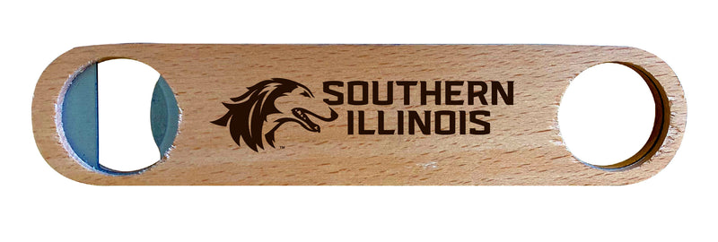 Southern Illinois Salukis NCAA Elegant Laser-Etched Wooden Bottle Opener - Collegiate Bar Accessory