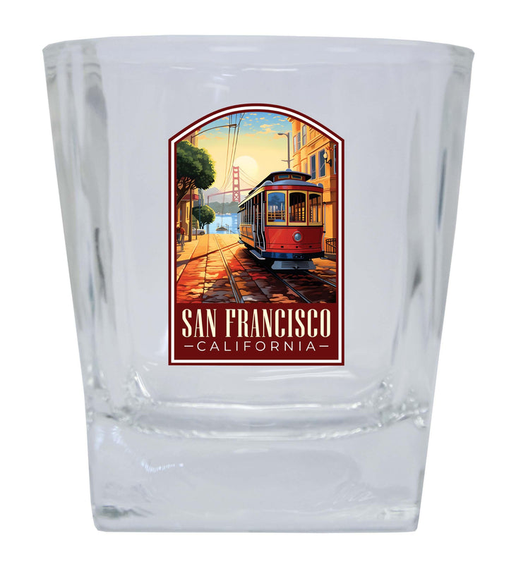 San Francisco California C Souvenir 8oz Whiskey Glass