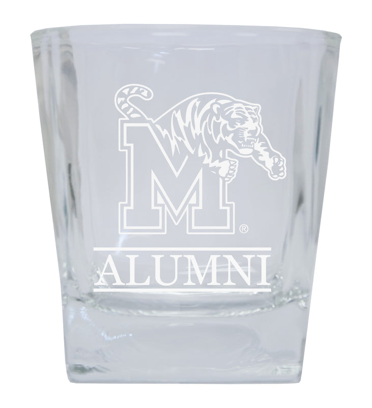 Memphis Tigers 2-Pack Alumni Elegance 10oz Etched Glass Tumbler