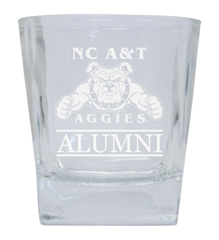 North Carolina A&T State Aggies 2-Pack Alumni Elegance 10oz Etched Glass Tumbler
