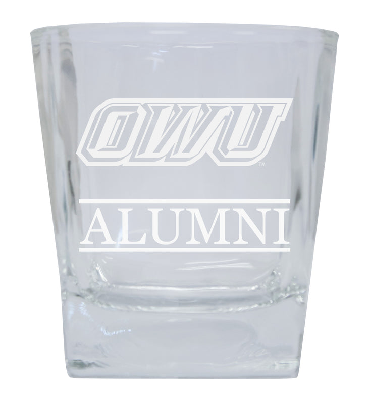 Ohio Wesleyan University 2-Pack Alumni Elegance 10oz Etched Glass Tumbler