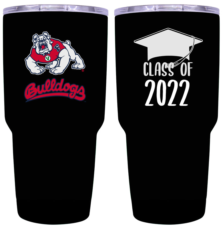 Fresno State Bulldogs Mascot Logo Tumbler - 24oz Color-Choice Insulated Stainless Steel Mug