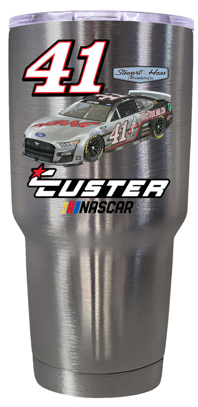 Nascar # 41 Cole Custer 24 oz Stainless Steel Tumbler Car Design Stainless Steel New for 2022