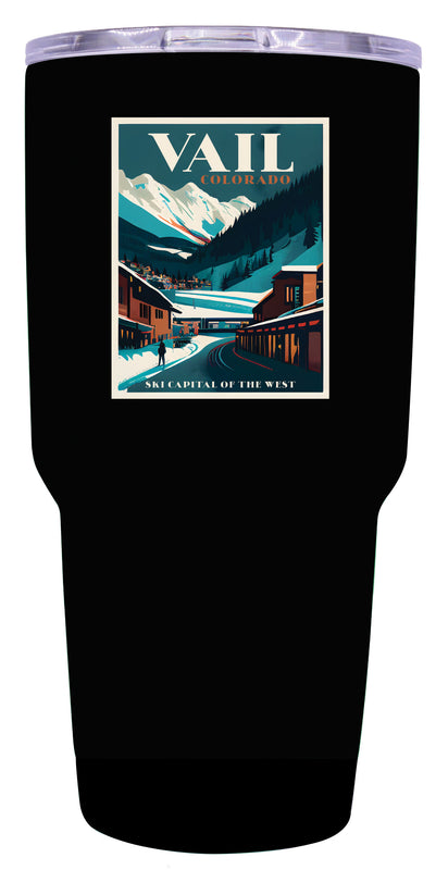 Vail Colorado Souvenir 24 oz Insulated Stainless Steel Tumbler