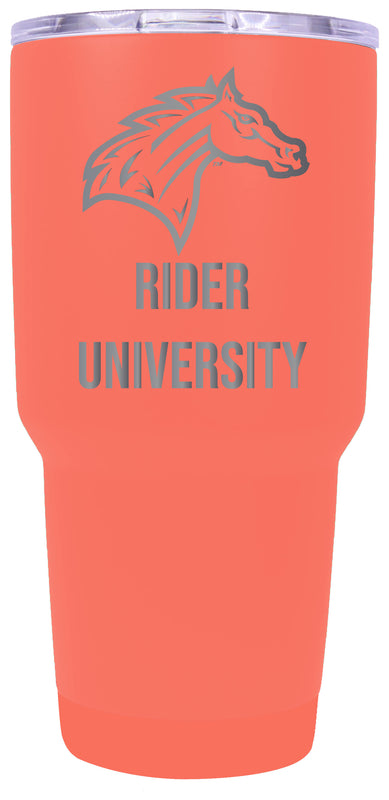 Rider University Broncs Premium Laser Engraved Tumbler - 24oz Stainless Steel Insulated Mug Choose your Color