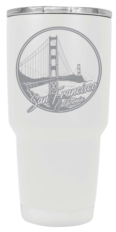 San Francisco California Souvenir 24 oz Engraved Insulated Tumbler