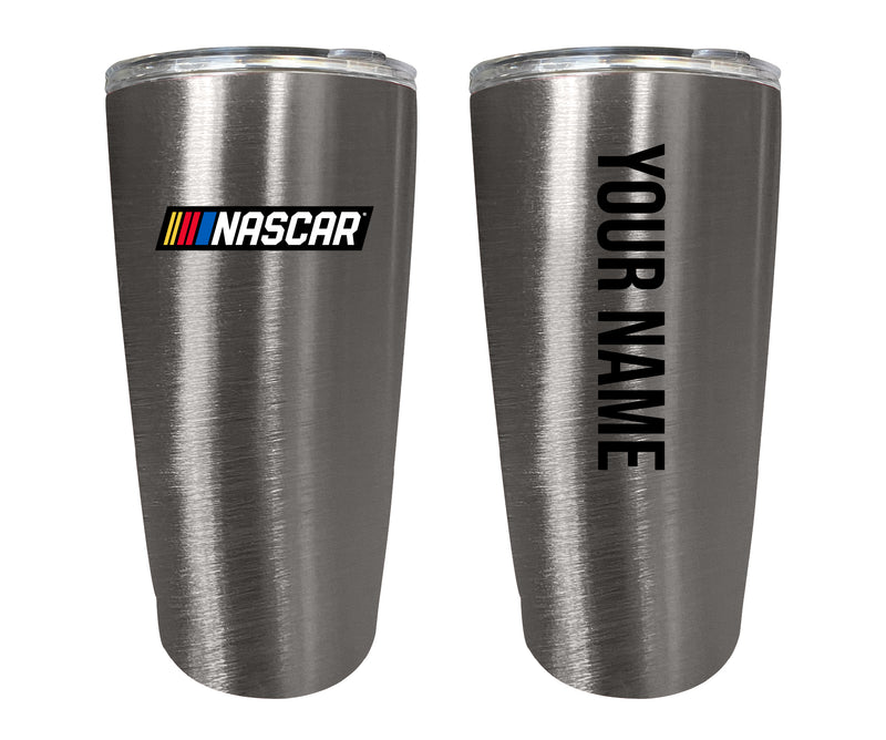 Officially Licensed Nascar 16oz Stainless Steel Tumbler Car Design with Customizable Name or Message