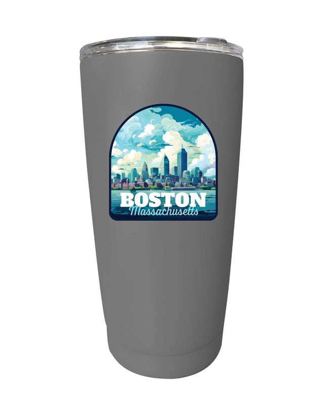 Boston Massachusetts A Souvenir 16 oz Insulated Tumbler