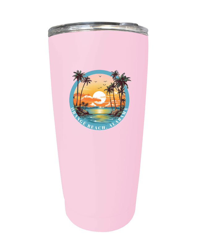 Orange Beach Alabama Souvenir 16 oz Stainless Steel Insulated Tumbler