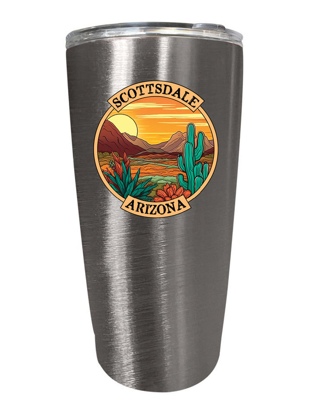 Scottsdale Arizona Souvenir 16 oz Stainless Steel Insulated Tumbler Stainless Steel
