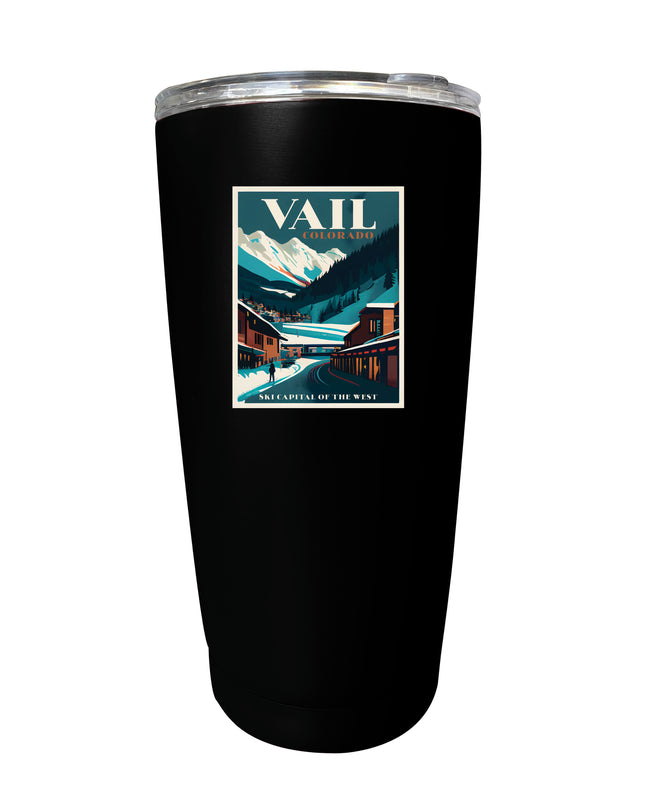 Vail Colorado Souvenir 16 oz Stainless Steel Insulated Tumbler