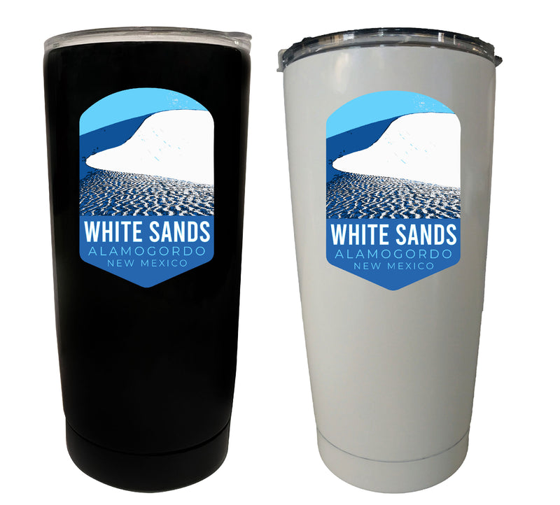 White Sands Alamogordo New Mexico Souvenir 16 oz Insulated Stainless Steel Tumbler Design A