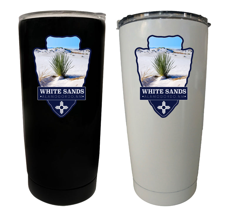 White Sands Alamogordo New Mexico Souvenir 16 oz Insulated Stainless Steel Tumbler Design B