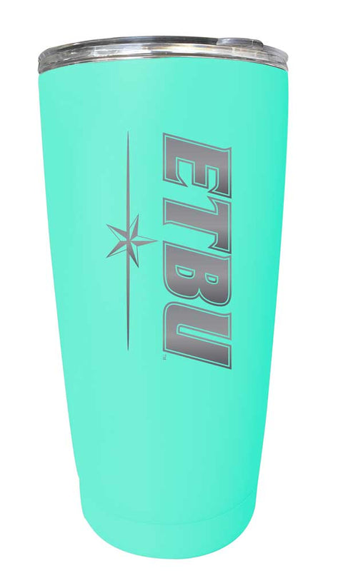 East Texas Baptist University NCAA Laser-Engraved Tumbler - 16oz Stainless Steel Insulated Mug Choose Your Color