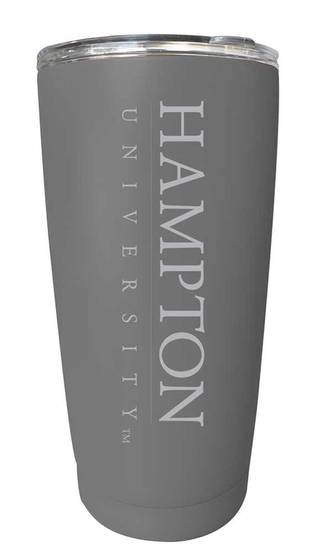 Hampton University NCAA Laser-Engraved Tumbler - 16oz Stainless Steel Insulated Mug