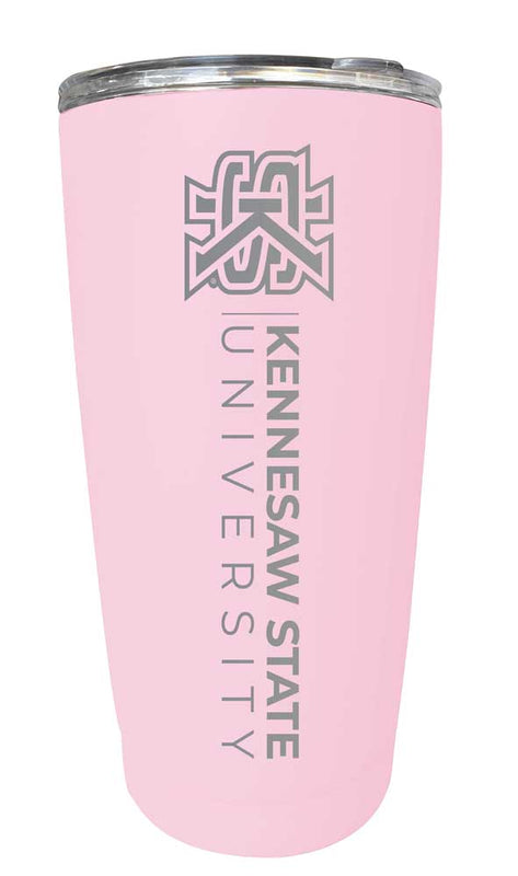 Kennesaw State University NCAA Laser-Engraved Tumbler - 16oz Stainless Steel Insulated Mug