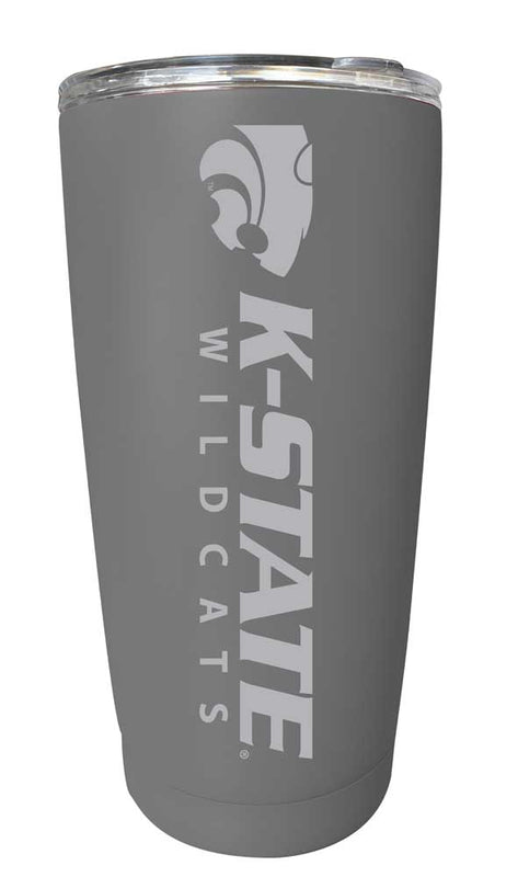 Kansas State Wildcats NCAA Laser-Engraved Tumbler - 16oz Stainless Steel Insulated Mug