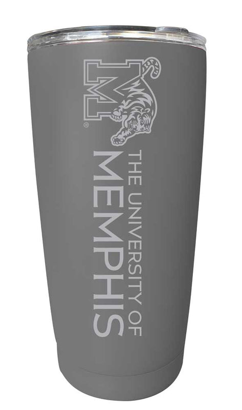 Memphis Tigers NCAA Laser-Engraved Tumbler - 16oz Stainless Steel Insulated Mug