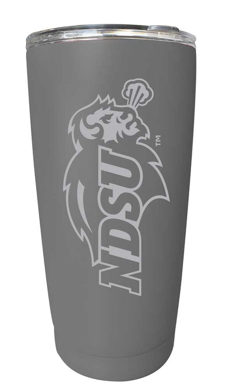North Dakota State Bison NCAA Laser-Engraved Tumbler - 16oz Stainless Steel Insulated Mug