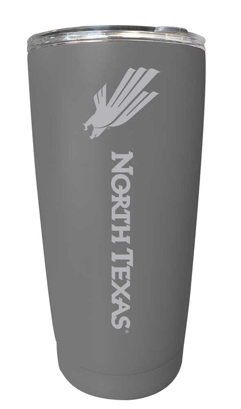 North Texas NCAA Laser-Engraved Tumbler - 16oz Stainless Steel Insulated Mug