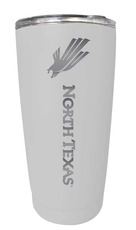 North Texas NCAA Laser-Engraved Tumbler - 16oz Stainless Steel Insulated Mug Choose Your Color