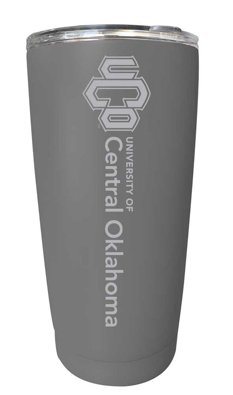 University of Central Oklahoma Bronchos NCAA Laser-Engraved Tumbler - 16oz Stainless Steel Insulated Mug